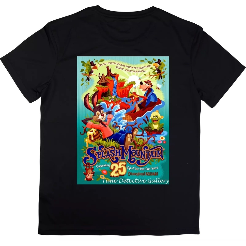 Retro Disneyland Splash‎ Mountain Shirt Adult Unisex Small